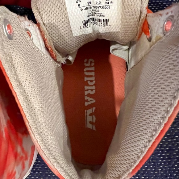 SUPRA High Tops 🧡🤍🧡 - Picture 8 of 10